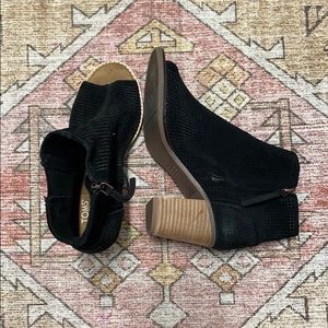 Toms Majorca Peep Toe Boot size 7.5